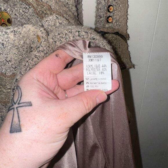 La-El Couture Women's Multicolor Knit Duster Cardigan Size M - Picture 4 of 7